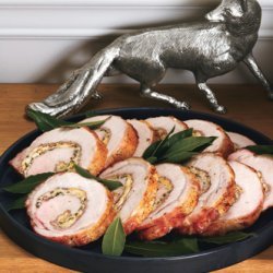 Lemon-and Prosciutto-Stuffed Pork Loin Roast with Broccolini recipe