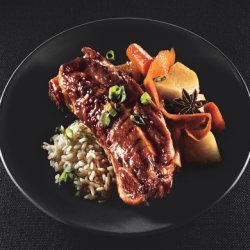 Soy-Braised Pork Country Ribs with Carrots and Turnips recipe