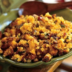 Cornbread Stuffing with Ham, Chestnuts, and Sage recipe