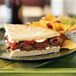 Grilled Beef and Pepper Sandwich recipe