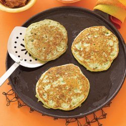 Pea Pancakes with Bacon recipe