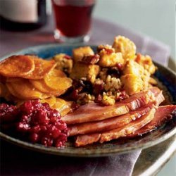 Corn Bread Stuffing with Sausage and Prunes recipe