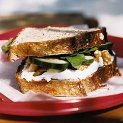 Cucumber and Goat Cheese Sandwiches recipe