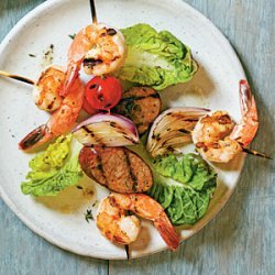 Shrimp-and-Andouille Brochettes recipe