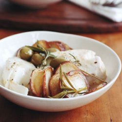 Halibut with Skillet Potatoes recipe