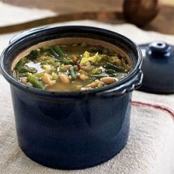 Hearty Minestrone with Barley, Sage, and Beans recipe