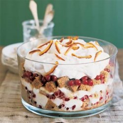Sticky Toffee Trifle with Cranberries recipe