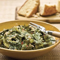 Collards With Red Onions recipe