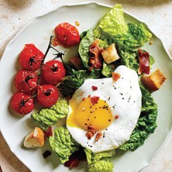 BLT Salad with Eggs Sunny Side Up recipe