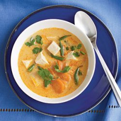 Fiery Tofu and Coconut Curry Soup recipe