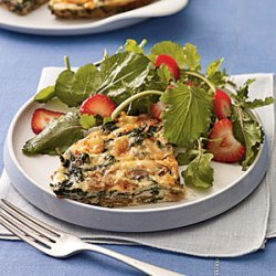 Mushroom and Spinach Frittata With Smoked Gouda recipe