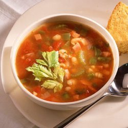 Spicy Ham-and-Bean Soup recipe