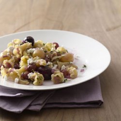 Campanelle With Roasted Grapes and Feta recipe
