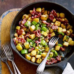 Rutabaga Hash with Onions and Crisp Bacon recipe