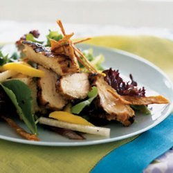 Grilled Chicken, Mango, and Jicama Salad with Tequila-Lime Vinaigrette recipe