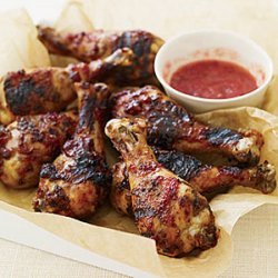 Sticky Grilled Drumsticks with Plum Sauce recipe