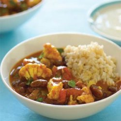 Curried Red Kidney Beans and Cauliflower (Rajma Masala) recipe