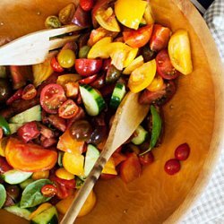 Tomato, Cucumber, and Basil Salad recipe