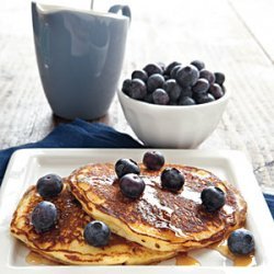 Sour Cream–Blueberry Pancakes recipe