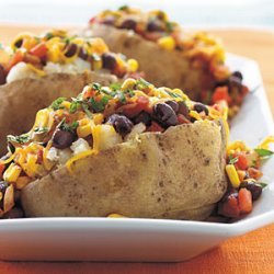 Black Bean and Corn-Topped Potatoes recipe