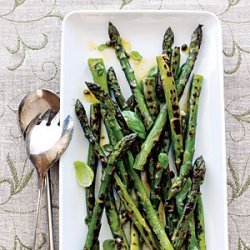 Grilled Asparagus with Caper Vinaigrette recipe