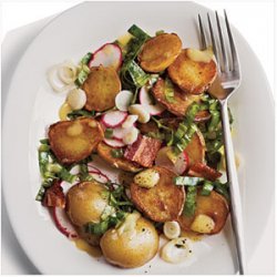 Warm Potato Salad with Ramps and Bacon recipe