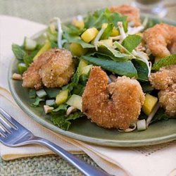Peanut Shrimp Salad With Basil-Lime Dressing recipe