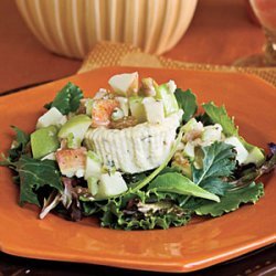 Savory Blue Cheesecakes With Waldorf Salad recipe