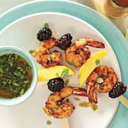 Grilled Blackened Shrimp Skewers recipe