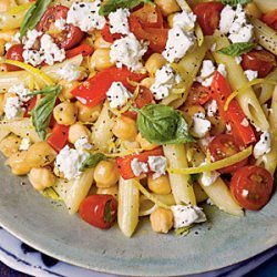 Penne with Chickpeas, Feta, and Tomatoes recipe