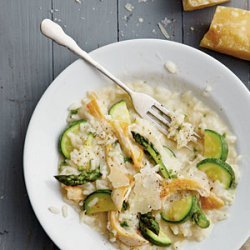 Chicken Risotto with Spring Vegetables recipe