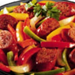 Italian sausage w/ peppers and mixed vegetables recipe