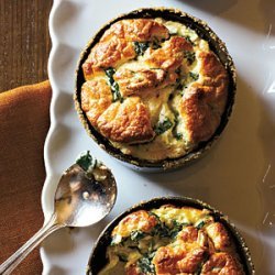 Spinach and Parmesan Souffles recipe