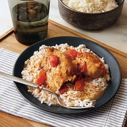 Saucy Chicken over Rice recipe