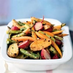 Roasted Baby Spring Vegetables recipe
