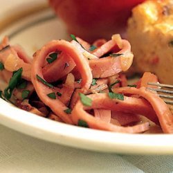 Warm Ham with Shallots and Vinegar recipe