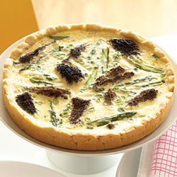 Asparagus and Morel Quiche recipe