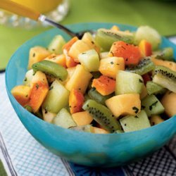 Fruit Salad with Citrus-Mint Dressing recipe