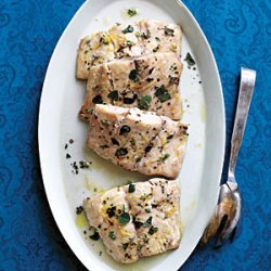 Herb and Lemon Roasted Striped Bass recipe