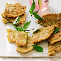 Zucchini and Thai Basil Pancakes recipe