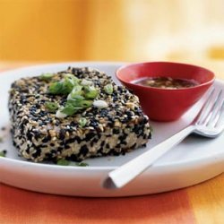 Sesame-Crusted Tuna with Wasabi-Ponzu Sauce recipe