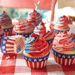 Red, White, and Blue Cupcakes recipe