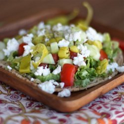 Greek-Salad Pitas recipe