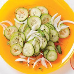 Marinated English Cucumber and Onions recipe