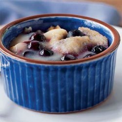 Blueberry Bread Puddings with Lemon Curd recipe