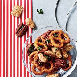 Sweet and Spicy Nut and Pretzel Mix recipe