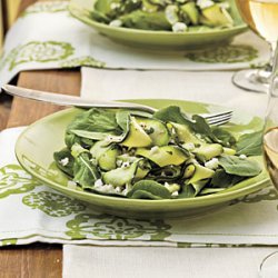 Zucchini Ribbons With Feta and Mint recipe