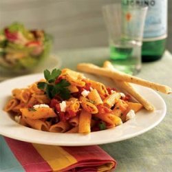 Penne with Triple-Tomato Sauce recipe