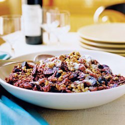 Zinfandel Risotto with Roasted Beets and Walnuts recipe