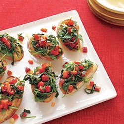 Bruschetta with Peppers and Pepperoni recipe